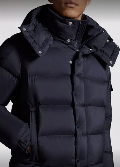 Moncler Vezere Short Down Jacket Dark Blue