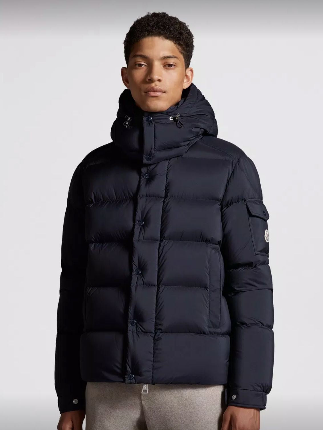 Moncler Vezere Short Down Jacket Dark Blue