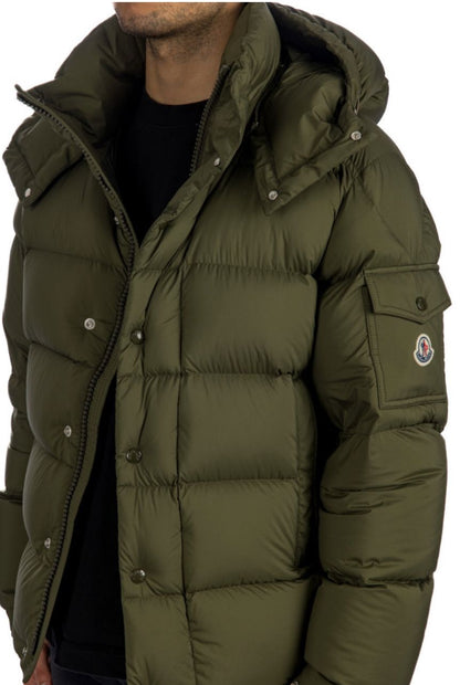 Moncler Vezere Short Down Jacket Dark Green