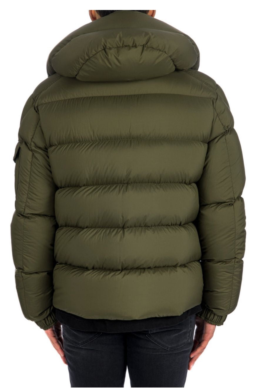 Moncler Vezere Short Down Jacket Dark Green