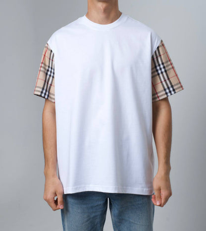 Burberry Checked T-shirt With round neck wit