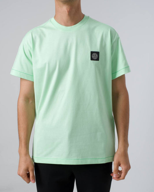 Stone Island compass patch cotton T-shirt green