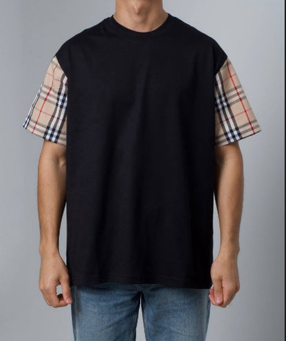 Burberry Checked T-shirt With round neck and print