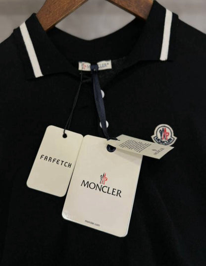 Moncler T-shirt polo Black