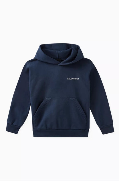 Balenciaga Logo  Oversized Hoodie In Cotton-jersey