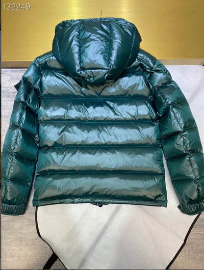 Moncler Maya Short Down Jacket Green + NFC Scan