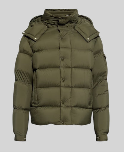 Moncler Vezere Short Down Jacket Dark Green