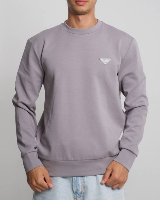 Prada Technical Cotton Sweatshirt Grey