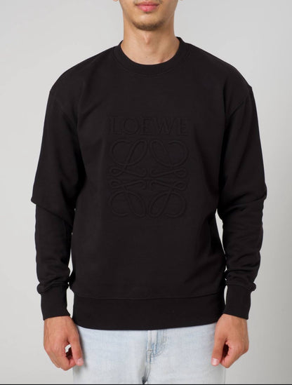 Loewe Relaxed Fit Sweatshirt In Cotton Black