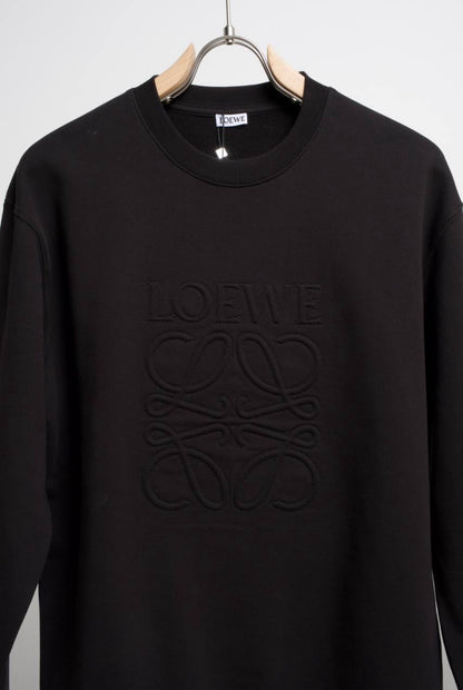 Loewe Relaxed Fit Sweatshirt In Cotton Black