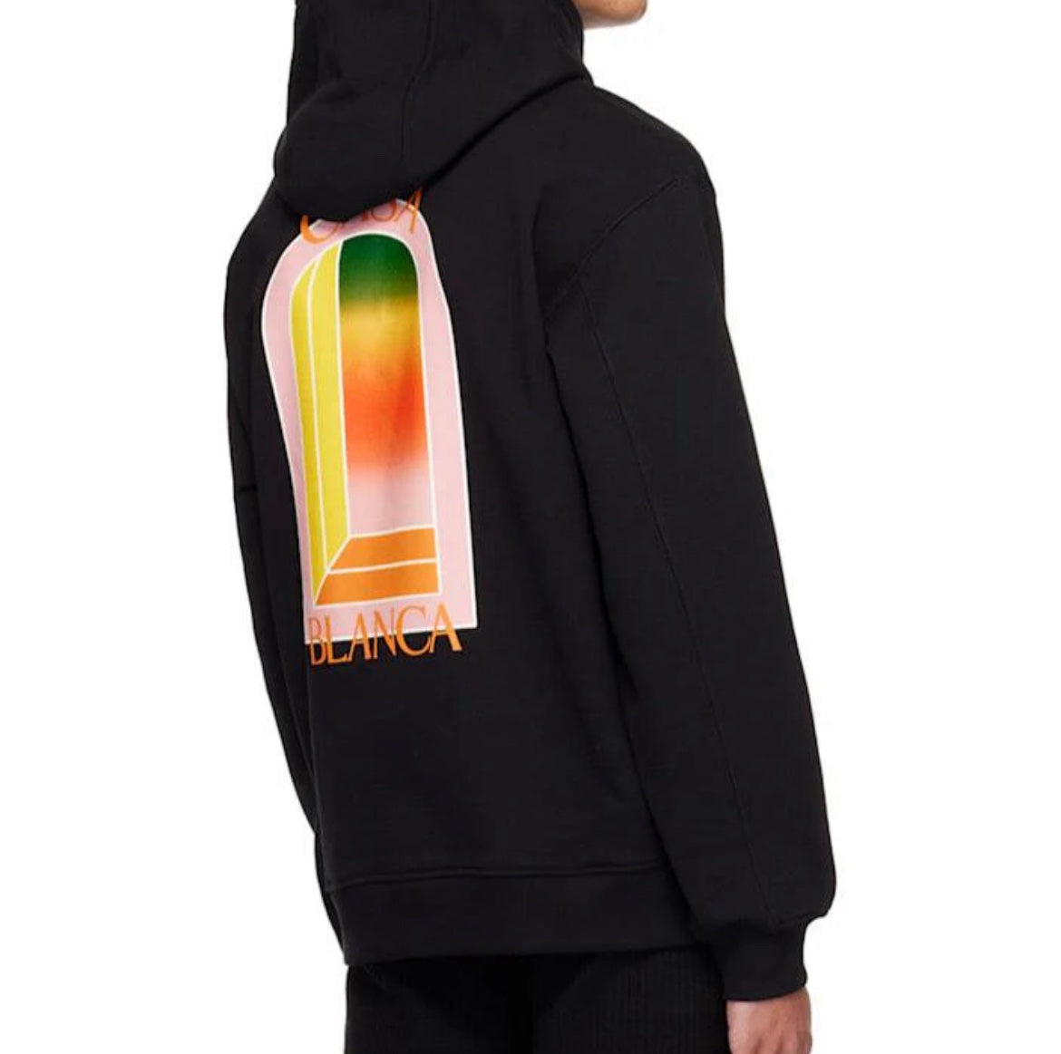 Casablanca Gradient Arch Hoodie with Logo Back print Black