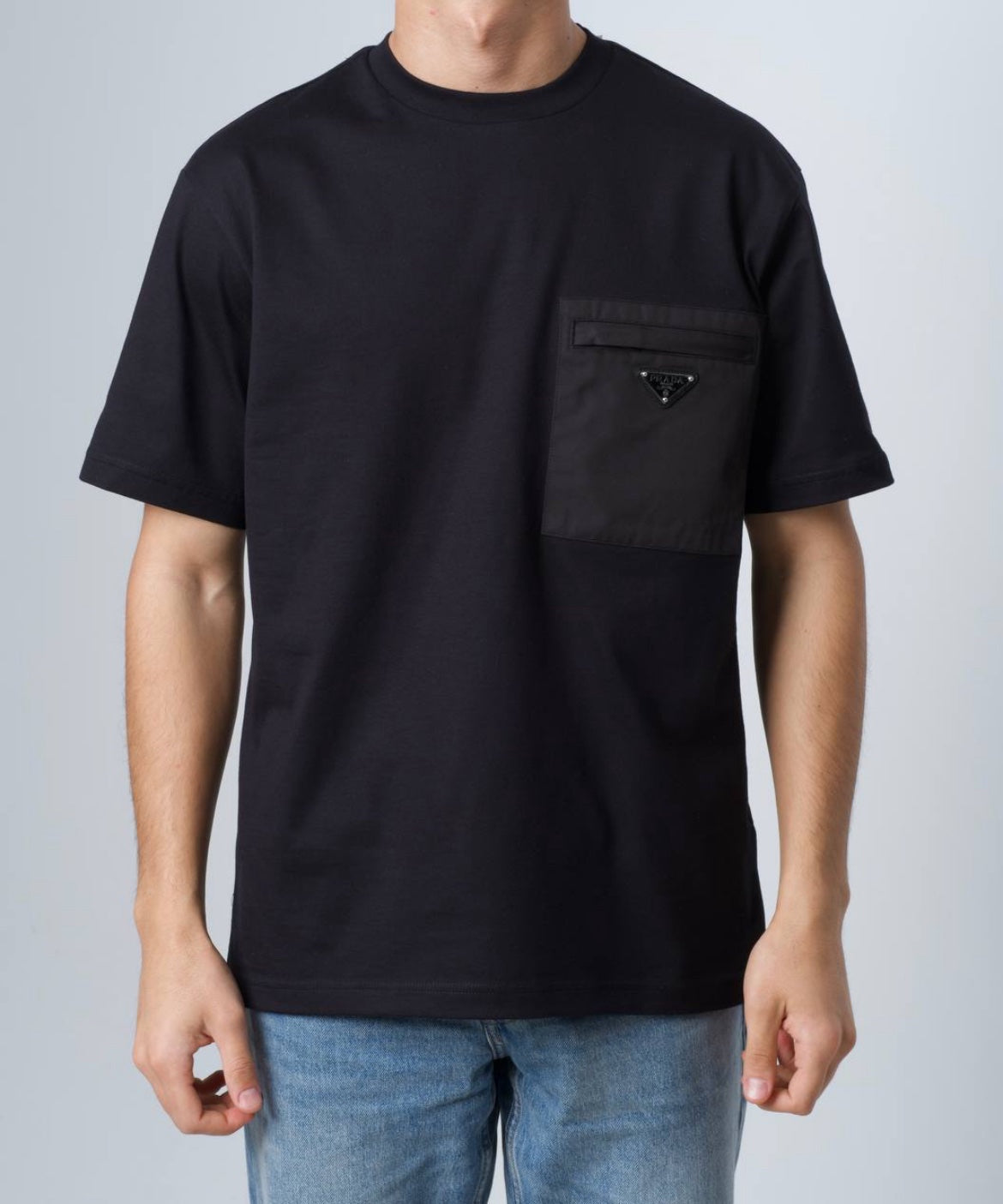 Prada RE-NYLON T-shirt Black