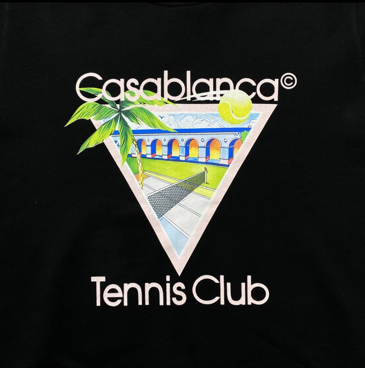 Casablanca Tennis Club Sweatshirt Black