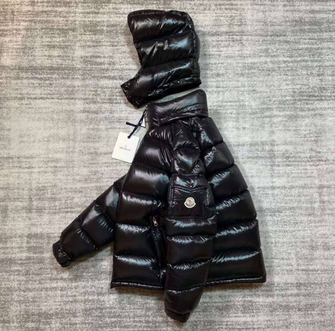 Moncler Maya Short Down Jacket Black+ NFC Scan