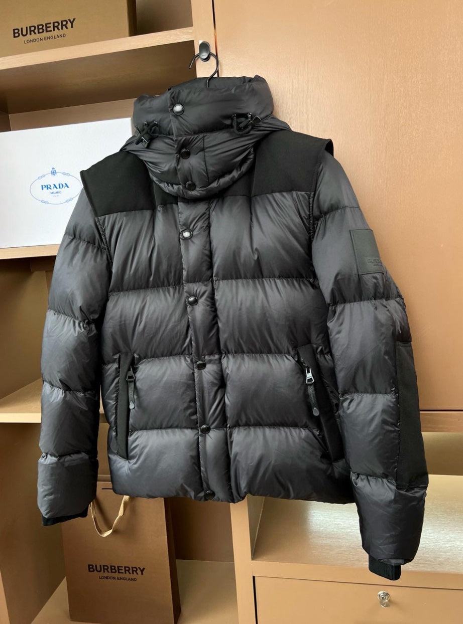 Burberry Detachable-Sleeve Puffer Jacket